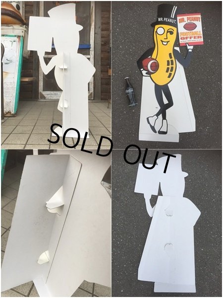画像2: Vintage Planters Mr.Peanut Football Offer Cardbord Sign Sign (AL515) (2)