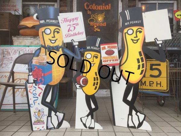 画像5: Vintage Planters Mr.Peanut Football Offer Cardbord Sign Sign (AL515) (5)