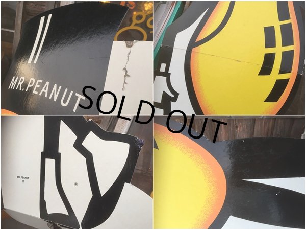 画像2: Vintage Planters Mr.Peanut Cardbord Sign Sign (AL514) (2)