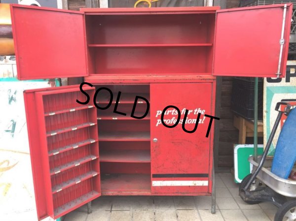 画像2: SALE Vintage Mighty Auto Parts Cabinet (AL520) (2)
