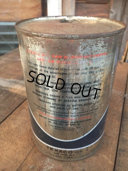 画像3: SALE！ Vintage TEXACO HAVOLINE 1 Quart Motor Oil Can  (AL4244)  (3)