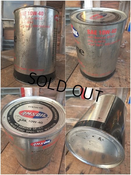 画像3: SALE！ Vintage AMSOIL 1 Quart Engine Oil Can  (AL4206)  (3)