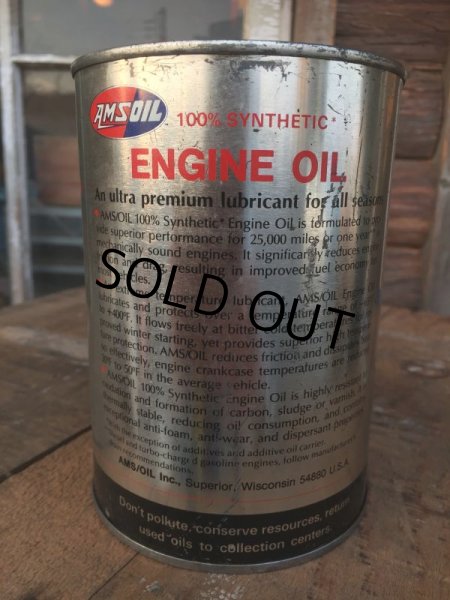 画像2: SALE！ Vintage AMSOIL 1 Quart Engine Oil Can  (AL4206)  (2)
