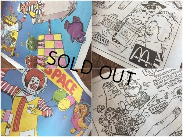 画像4: Vintage McDonalds Place Mat Birth day in Space (AL547) (4)