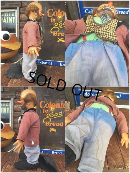 画像2: 50s Vintage Emmett Kelly Clown Doll (AL565) (2)