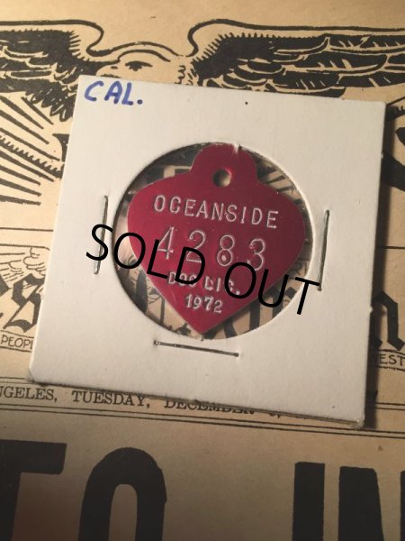 画像2: 1972 Vintage Dog Tag #4283 (AL2566) (2)