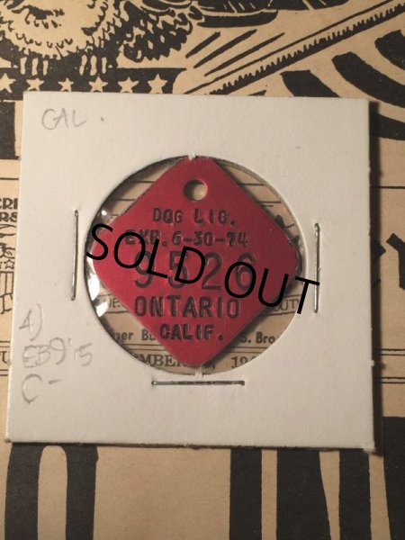 画像2: 1974 Vintage Dog Tag #9526 (AL2581) (2)