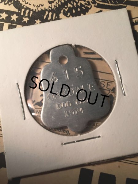 画像2: 1974 Vintage Dog Tag #415 (AL2554) (2)