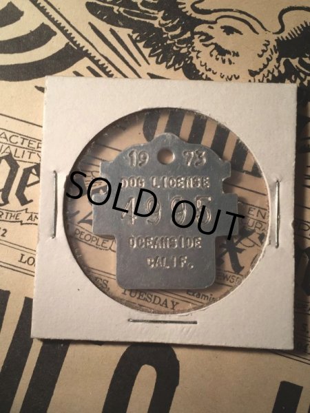 画像2: 1973 Vintage Dog Tag #4995 (AL2597) (2)