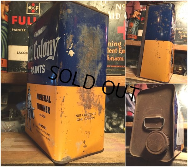 画像3: Vintage OLD COLONY PAINTS Metal Can 1GL (AL5720)  (3)