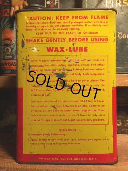 画像2: Vintage MCKAY WAX LUBE Metal Can 1GL (AL5739)  (2)