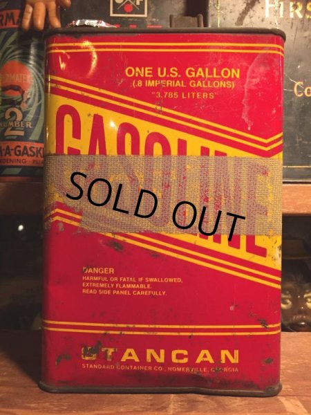 画像2: Vintage Gasoline Metal Can Stancan 1GL (AL5741)  (2)