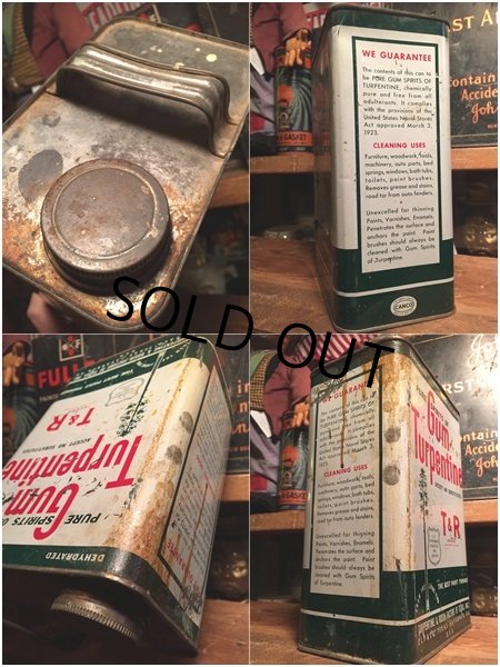 画像3: Vintage Gum Turpetie Metal Can 1GL (AL5740)  (3)