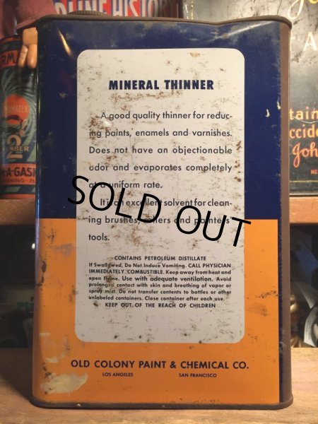 画像2: Vintage OLD COLONY PAINTS Metal Can 1GL (AL5720)  (2)