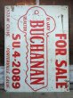 画像5: Vintage GJ BUCHANAN FOR SALE Sign (AL581) (5)