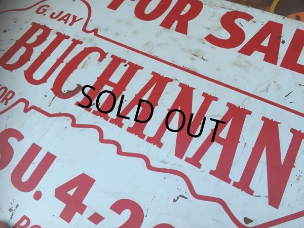 画像4: Vintage GJ BUCHANAN FOR SALE Sign (AL581) (4)
