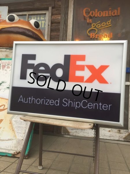 画像1: Vintage Fedex Lighted Sign (AL585) (1)