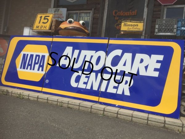 画像1: Vintage Napa Auto Care Center Store Sign Huge (AL586)  (1)