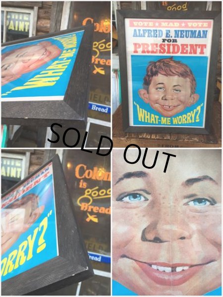 画像3: 60s Vintage MAD Magazine Original Poster w/frame (AL587) (3)