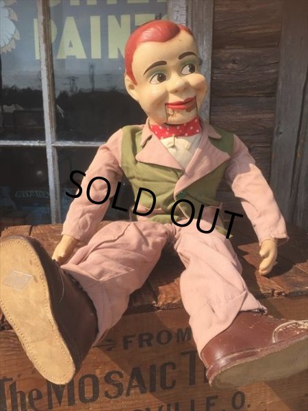 画像1: 50s Vintage Jerry Mahoney Composition Ventriloquist Doll (AL588) (1)