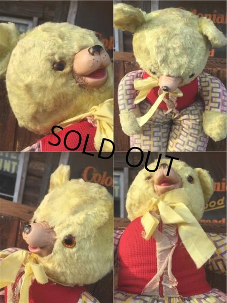 画像2: Vintage Rubber Face Doll Bear (AL594） (2)