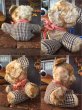 画像2: Vintage Doll Bear Black x White (AL591） (2)