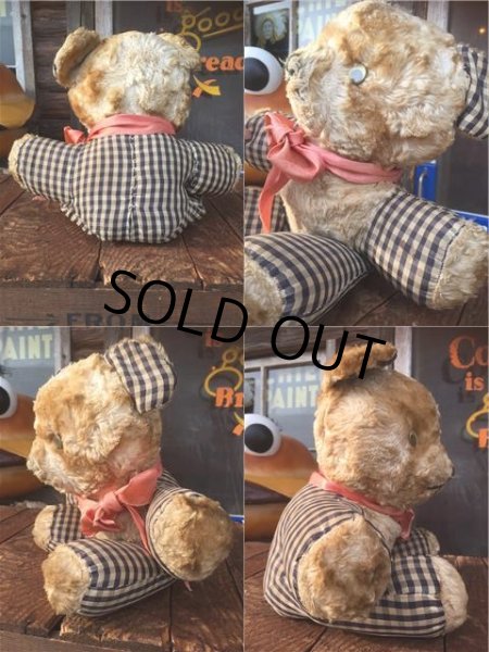 画像2: Vintage Doll Bear Black x White (AL591） (2)