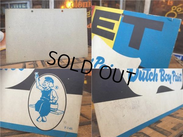 画像2: Vintage Dutch Boy Paint Card Board Sign (AL596) (2)