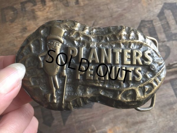 画像1: 70s Vintage Planters Mr Peanut Belt Buckle (AL599) (1)