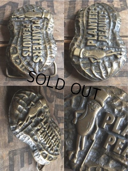 画像2: 70s Vintage Planters Mr Peanut Belt Buckle (AL599) (2)