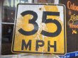 画像1: Vintage Road Sign 35 MPH (AL710) (1)