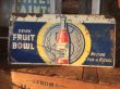 画像1: 30s Vintage Fruit Bowl Soda Embosed Tin Sign (AL708) (1)