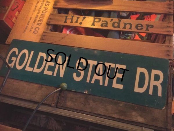 画像2: Vintage Road Sign GOLDEN STATE DR　(AL713)  (2)