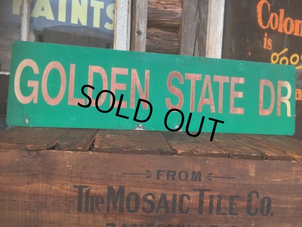 画像3: Vintage Road Sign GOLDEN STATE DR　(AL713)  (3)