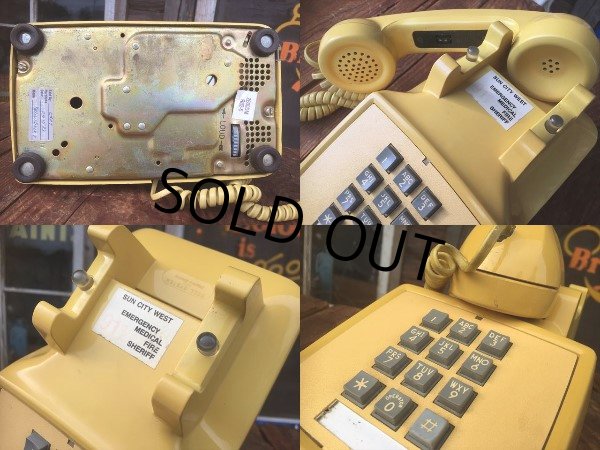 画像4: 70s Vintage US Bell System Telephone Yellow (AL721)  (4)