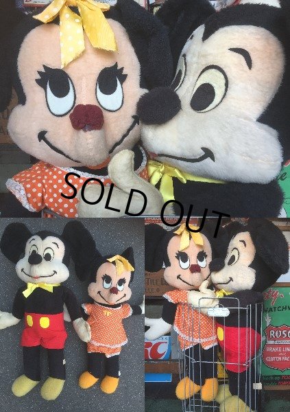 画像2: Vintage Disney Mickey Mouse Big Plush Doll 98cm (AL725)  (2)