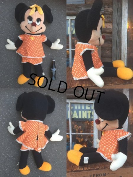 画像2: Vintage Disney Minnie Mouse Big Plush Doll 84cm (AL724)  (2)