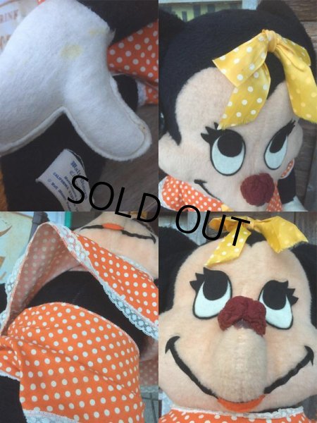 画像3: Vintage Disney Minnie Mouse Big Plush Doll 84cm (AL724)  (3)