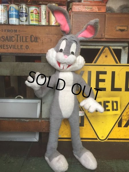 画像2: 70s Vintage  Mighty Star Bugs Bunny Big Plush Doll (AL712) (2)