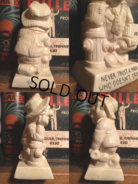 画像2: 70s Vintage Message Doll / NEVER TRUST A MAN WHO DOESN'T DRINK (AL8722)  (2)