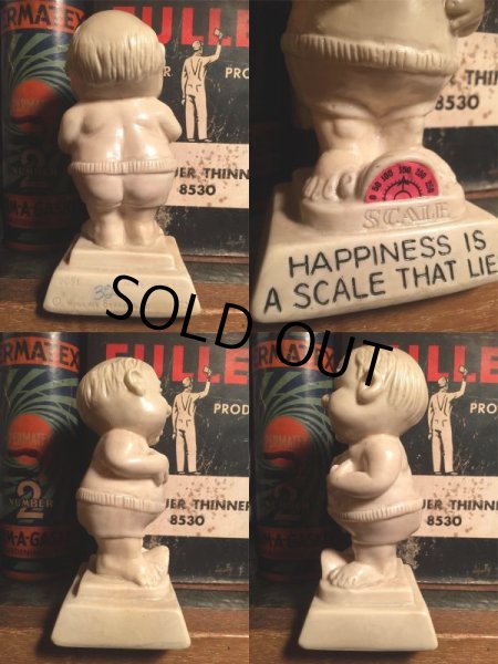 画像2: 70s Vintage Message Doll / HAPPINESS IS A SCALE THAT LIES (AL8703)  (2)