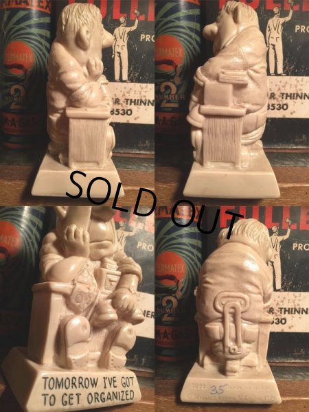 画像2: 70s Vintage Message Doll / TOMORROW I'VE GOT TO GET ORGANIZED (AL8743)  (2)