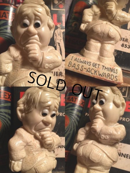 画像3: 70s Vintage Message Doll / I ALWAYS GET THINGS BASS-ACKWARDS (AL8684)  (3)