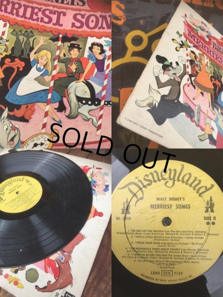 画像3: SALE Vintage LP Disney Merriest Songs (AL8939)  (3)