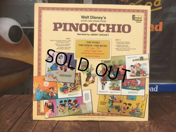 画像2: 60s Vintage LP Disney Pinocchio (AL9028)  (2)