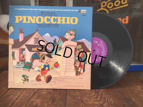 画像1: 60s Vintage LP Disney Pinocchio (AL9028)  (1)