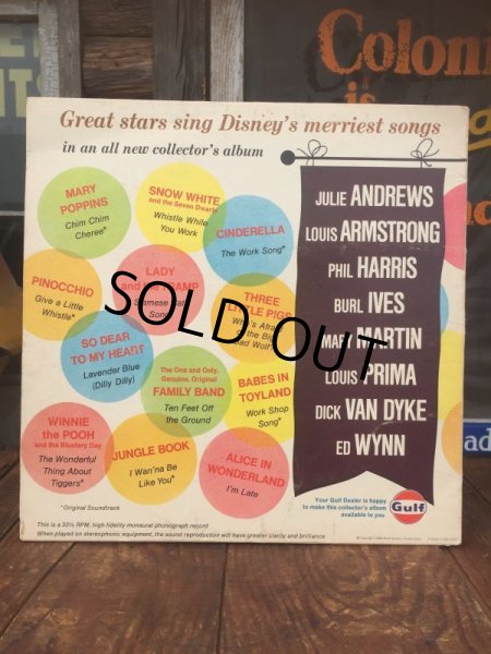 画像2: SALE Vintage LP Disney Merriest Songs (AL8939)  (2)