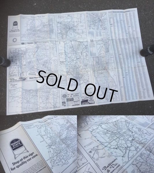 画像4: 60s Vintage Road Map AAA (AL741)  (4)