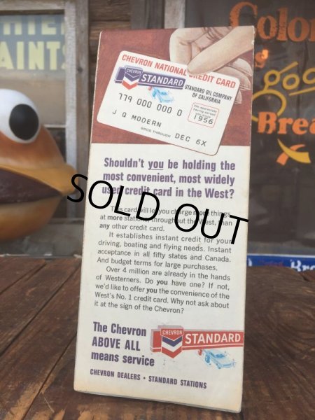 画像2: 60s Vintage Road Map CHEVRON STANDARD (AL740)  (2)