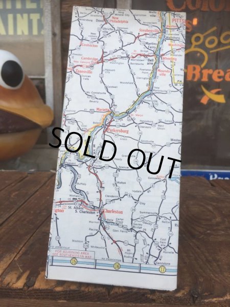 画像2: 60s Vintage Road Map AAA (AL741)  (2)